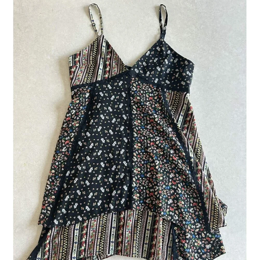 Alice + Olivia Delilah Tiered Print Stretch Silk Dress ASO Clary Fray